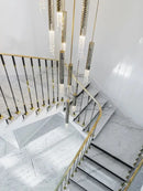 Modern decorbites crystal led large staircase chandelier living room