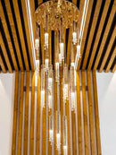 Modern decorbites crystal led large staircase chandelier living room