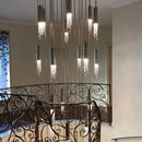 Modern decorbites crystal led large staircase chandelier living room