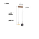 Modern decorbites deco wood and marble led chandelier dining room light