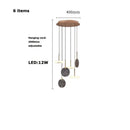 Modern decorbites deco wood and marble led chandelier dining room light