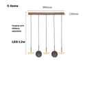 Modern decorbites deco wood and marble led chandelier dining room light