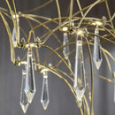 Modern decorbites deluxe crystal star lamp chrome living room chandelier