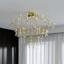 Modern decorbites deluxe crystal star lamp chrome living room chandelier