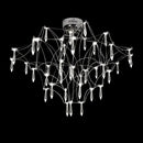 Modern decorbites deluxe crystal star lamp chrome living room chandelier