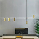 Modern decorbites designer black long chandelier dining room light