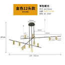 Modern decorbites designer black long chandelier dining room light