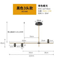 Modern decorbites designer black long chandelier dining room light