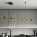 Modern decorbites designer black long chandelier dining room light