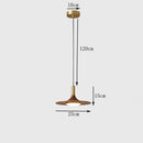 Modern decorbites flying saucer solid wood chandelier bedroom light