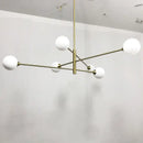 Modern decorbites glass brass chandelier for living room