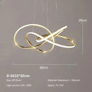 Modern decorbites gold ring led chandelier for dining room lighting