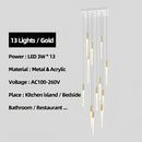 Modern decorbites luxe gold tube chandelier dining room lighting
