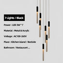 Modern decorbites luxe gold tube chandelier dining room lighting