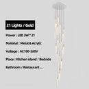 Modern decorbites luxe gold tube chandelier dining room lighting