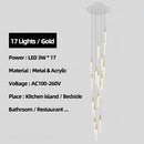 Modern decorbites luxe gold tube chandelier dining room lighting