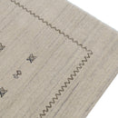 Modern Design Beige Hand Loomed Wool Area Rug