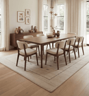 Modern Design Beige Hand Loomed Wool Area Rug