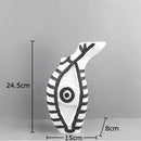 Modern design black and white abstract vase set bedroom decor