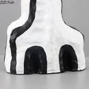 Modern design black and white abstract vase set bedroom decor