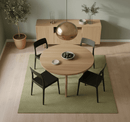 Modern Design Olive Hand loom 6x6 Square wool Area Rug