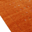 Modern Design Orange Hand Loomed Wool Area Rug