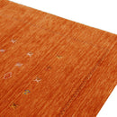 Modern Design Orange Hand Loomed Wool Area Rug