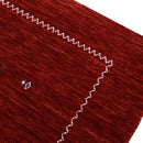 Modern Design Red Hand Loomed Wool Area Rug
