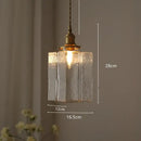 Modern diamond amber glass led pendant light for dining room