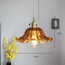 Modern diamond amber glass led pendant light for dining room
