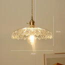 Modern diamond amber glass led pendant light for dining room