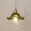 Modern diamond amber glass led pendant light for dining room