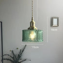 Modern diamond amber glass led pendant light for dining room