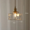 Modern diamond amber glass led pendant light for dining room