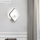 Modern diamond white led wall lamp bedroom sconce light