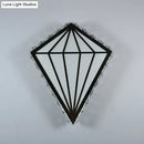 Modern diamond white wall light bedroom warm white light