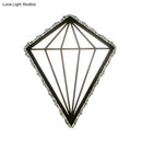 Modern diamond white wall light bedroom warm white light