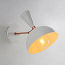 DecorBites™ Modern Dome Sconce: Wall Mounted Metal Lighting with Rotating Node, Black/White