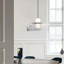 Modern double balls glass chandelier – kitchen pendant light