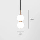 Modern double balls glass chandelier – kitchen pendant light