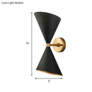 DecorBites™ Modern Double Cone-Shaped Wall Lamp - 2 Lights - Black - Wall Mounted Lighting for Hallway