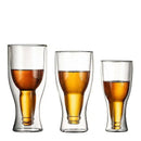 Modern double wall mug beer and wine glass dining room set