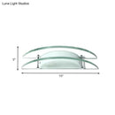 Modern dual arc chrome and green glass wall lamp bedroom sconce