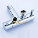 DecorBites™ Brass Chrome Wall Mount Bibcock Faucet - Cold Water Tap for Washing Machine, Toilet, Garden