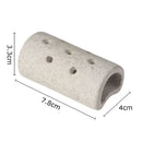Modern earthy lotus seedpod ceramic incense burner living room decor