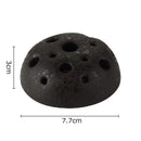 Modern earthy lotus seedpod ceramic incense burner living room decor