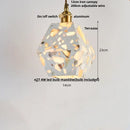 Modern earthy terrazzo stone led pendant light set for dining room