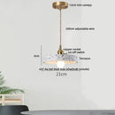 Modern earthy terrazzo stone led pendant light set for dining room
