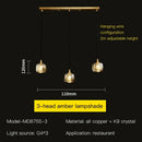 Modern elegant rotating staircase pendant light – living room glass