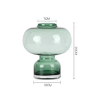Modern emerald green gourd vase living room glass terrarium set